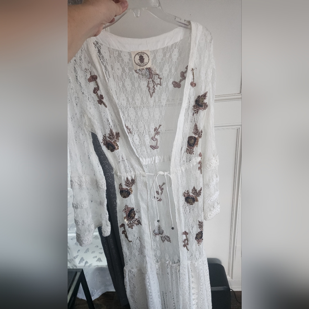 Muche Muchette Boho Lace Long Cardigan